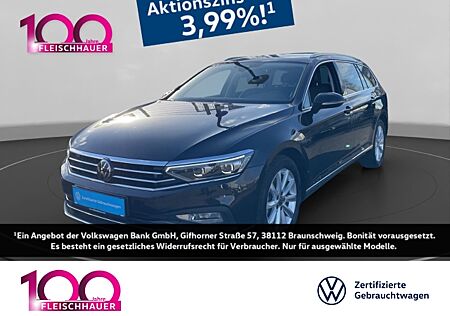 VW Passat Variant Elegance 2.0 TDI AHK-klappbar Navi Leder LED Kurvenlicht ACC El. Heckklappe