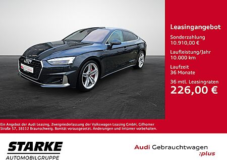 Audi A5 Sportback 40 TDI S tronic quattro advanced NaviPlus AHK Matrix B&O SHZ v+h Standheizung Kamera