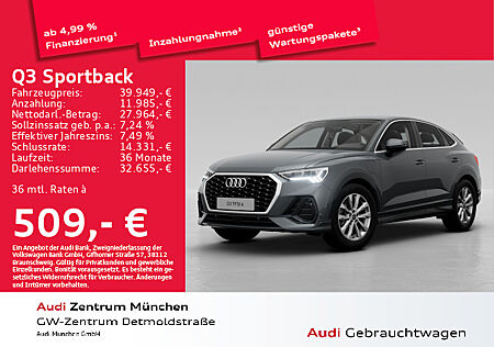 Audi Q3 Sportback 45 TFSI e AHK/Virtual/Navi+