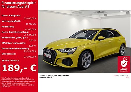 Audi A3 Sportback 30 TDI S line Navi LED virtual