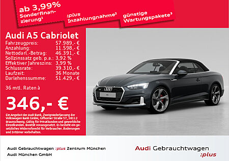 Audi A5 Cabriolet 40 TFSI qu. S tronic advanced Virtual+/Matrix/B&O/Kamera/AHK