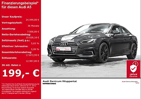 Audi A5 Coupe 2.0 TFSI LEDER DAB LED SHZ GARANTIE MMI NAVIGATION DRIVE SELECT BLUETOOTH