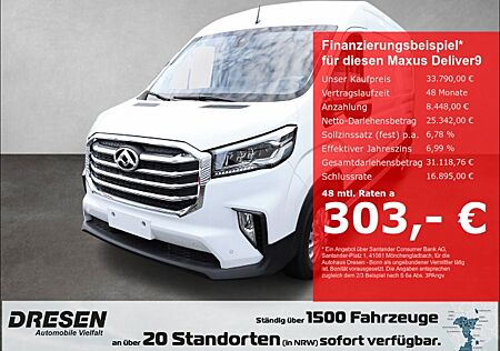 Maxus Deliver 9 Deliver9 Kastenwagen L3H2 2.0 Diesel LUXURY FWD *RÜCKFAHRKAMERA*PARKPILOT v&h*KEYLESS*