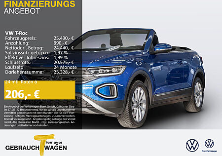 VW T-Roc Cabrio 1.0 TSI STYLE LM17 NAVI KAMERA VIRTUAL