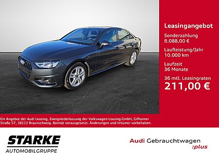 Audi A4 Limousine 40 TDI S tronic quattro advanced NaviPlus APS-Plus Kamera SHZ 18-Zoll OptikPaket-schwarz VirtualCP-Plus