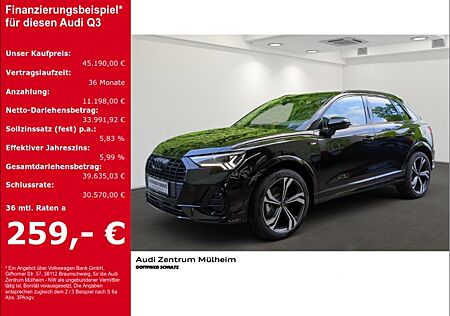 Audi Q3 35 TFSI S linePanorama Navi digitales Cockpit Soundsystem LED Blendfreies Fernl. AD