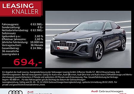 Audi Q8 Sportback e-tron S line 50 qu AHK 20" HuD KAM