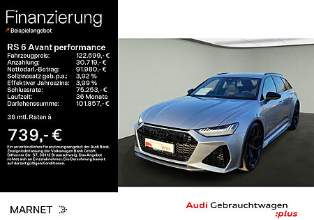 Audi RS6 RS 6 Avant performance quattro*Navi*Matrix*PDC*HUD*B&O*Virtual Cockpit*Kamera