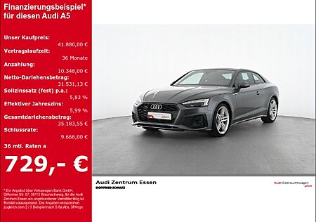 Audi A5 Coupe 45 TFSI quattro S-LINE S-TRONIC LED PANO AHK NAV PLUS SHZ PDC MUFU