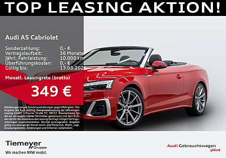 Audi A5 Cabriolet 35 TDI S LINE UPE75 LM19 AHK MATRIX