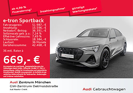 Audi e-tron Sportback 55 qu. S line black Pano/Virtual/HuD/Kamera