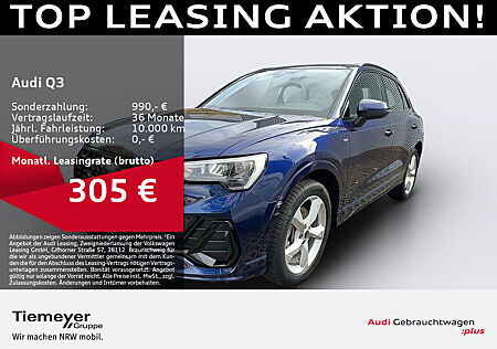 Audi Q3 40 TFSI Q S LINE LM19 OPTIKPKT AHK eSITZE NAVI+