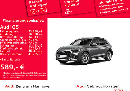 Audi Q5 40 TDI S line AHK LED Kamera virtual Teilleder