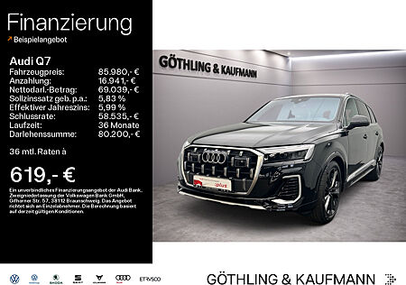 Audi Q7 50 TDI qu S line tip*EUPE 110.360*Air*B&O*HUD*Pano*Matrix*Standh*7-Sitzer*Virtual*Navi+*Stadt*Tour*AHK*