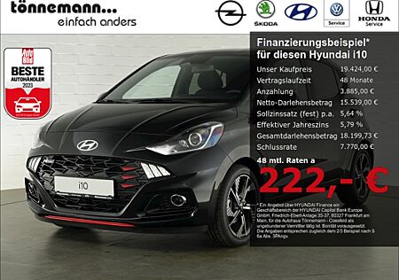 Hyundai i10 FACELIFT T-GDI N-LINE+NAVI+RÜCKFAHRKAMERA+SITZ-/LENKRADHEIZUNG+KLIMAAUTOMATIK+INDUKTIONSLA