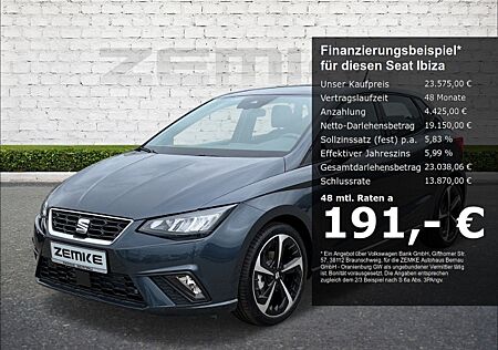 Seat Ibiza 1.0 TSI DSG digitales Cockpit LED Sperrdiff. ACC Mehrzonenklima Fahrerprofil