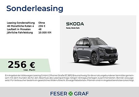 Skoda Kamiq Monte Carlo 1,0 TSI KAMERA*KESSY*SZH*PANO