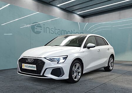 Audi A3 Sportback 40 TFSI e S tronic 2xS line MATRIX HEAD-UP VIRTUAL KAMERA ACC NAVI PDC 17 CONNECT DAB