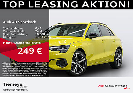 Audi A3 Sportback 30 TDI ADVANCED LM18 AHK eKLAPPE TEILLEDER