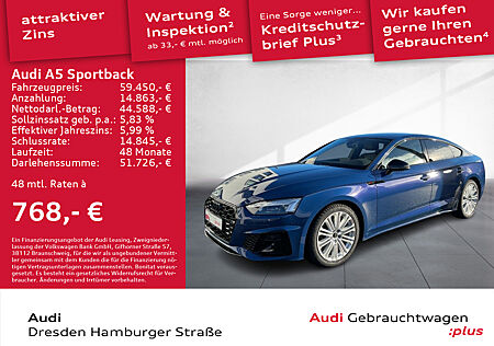 Audi A5 Sportback 35 TDI S line Matrix AHZV Standhz.