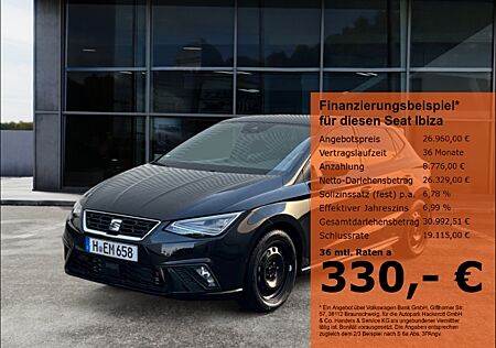 Seat Ibiza FR PRO BLACK EDITION 1.5 TSI 110 KW (150 PS)7-Gang-DSG Navi Kessy Rückfahrk.