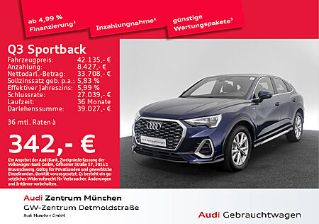 Audi Q3 Sportback 40 TFSI qu. S tronic S line AHK/Virtual/Navi+/Kamera