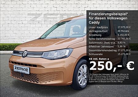 VW Caddy Life 2.0 TDI Navi ACC Mehrzonenklima Musikstreaming DAB e-Sitze SHZ