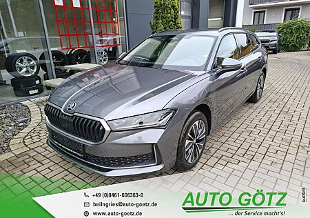 Skoda Superb Combi Selection iV DSG *Neues Modell* AHK*Navi*DAB*VZE*LED*ACC*SmartLink*DigiCockpit*Kamera*Kessy*BlindSpot*Freispr.*Sitzheiz*PDC*vo+hi*Alu*LichtAssist*SpurAssist*Connect*ZV-Funk*4xEFH*Lenkradheiz*Nebel*Armlehne*Metallic