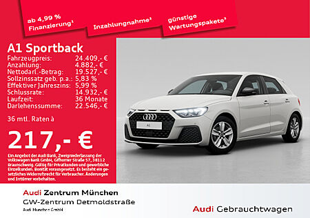 Audi A1 Sportback 25 TFSI S tronic LED/Virtual/SitzHzg/PDC+/GRA