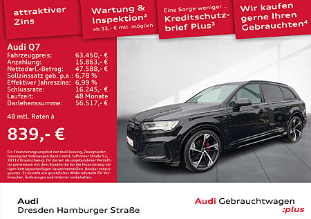 Audi Q7 50TDI S line quattro Matrix AHZV B&O Standhz.