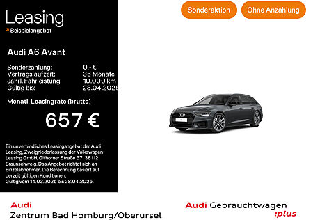 Audi A6 Avant Sport 45 TFSI quattro S line*Navi*LED*Alu*AHK*PDC*Virtual Cockpit*Kamera*Sitzheizung