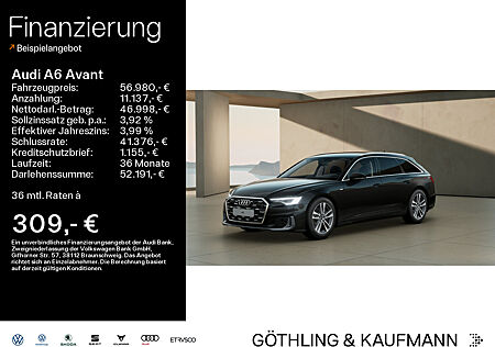 Audi A6 Avant 45 TFSI qu S line S tro*Pano*Matrix*Virtual*Navi+*Sportsitze*Teilleder*Kamera*Tour*AHK*