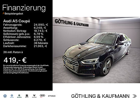 Audi A5 Coupé 2.0 TFSI qu S line S tro*HUD*Pano*LED*Virtual*Navi+*Leder*Kamera*AHK*