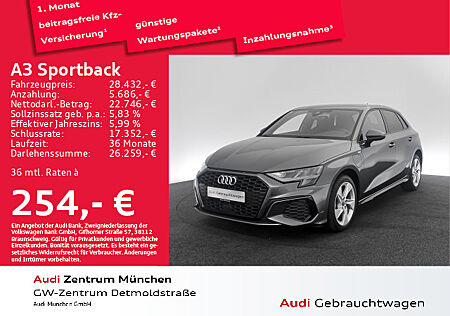 Audi A3 Sportback 40 TFSI e S tronic S line Virtual/Kamera/Privacy/Navi+