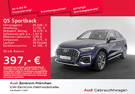 Audi Q5 Sportback 45 TFSI qu. S tronic S line B&O/Matrix/Virtual/Navi+