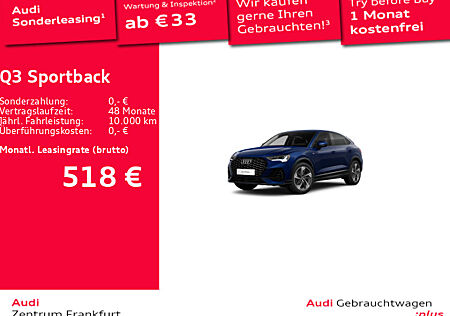 Audi Q3 Sportback 45 TFSI e S tronic S line LED AHK VC Navi