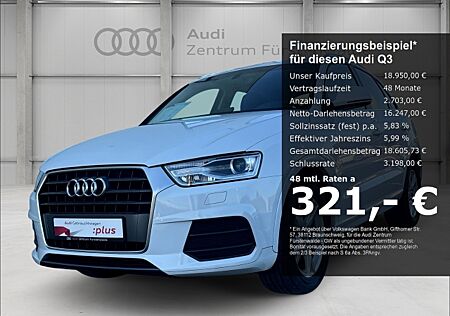 Audi Q3 1.4 TFSI S-tronic sport Navi Bi-Xenon Sperrdiff. 2-Zonen-Klimaautom Fahrerprofil