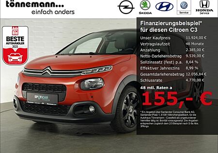 Citroën C3 SHINE AT+LED+NAVI+RÜCKFAHRKAMERA+PANORAMADACH+SITZ-/LENKRADHEIZUNG+KEYLESS