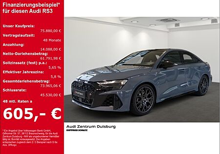 Audi RS3 Limousine HUD AD El. Panodach Navi digitales Soundsystem LED Blendfreies Fernl. sofort verfügbar!