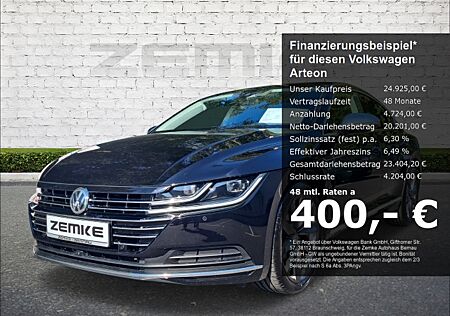 VW Arteon 2.0 TSI DSG Elegance StandHZG AHK-klappbar Navi Leder Massagesitze LED Sperrdiff.