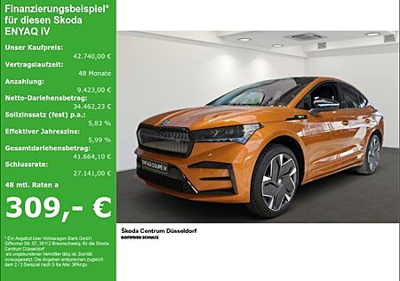 Skoda Enyaq iV COUPE RS 220 kW 4x4 AHK LEDER Vollausstattung