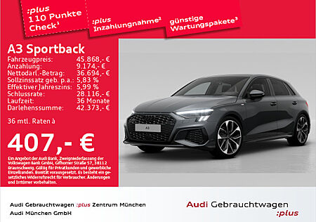 Audi A3 Sportback 40 TDI qu. S tronic 2x S line Pano/AHK/Matrix/B&O