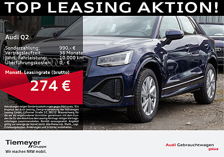 Audi Q2 35 TFSI S LINE LEDER AHK KAMERA VIRTUAL