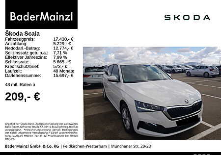 Skoda Scala 1.0 TSI Ambition LED Carplay AAC Kamera