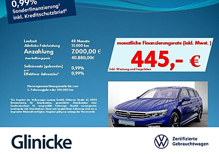 VW Passat Variant 2.0 TDI R-Line 4Motion StandH Navi AHK SiHz Pano DSG