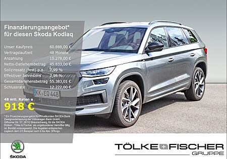 Skoda Kodiaq Sportline 4x4 2.0 TDI DSG LEDER LED NAVI StandHZG AHK El. Panodach dig. Cockpit