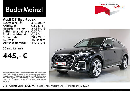 Audi Q5 Sportback 40 TDI quattro S line AHK Pano HUD