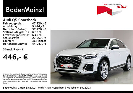 Audi Q5 Sportback 40 TDI quattro S line AHK Pano HUD