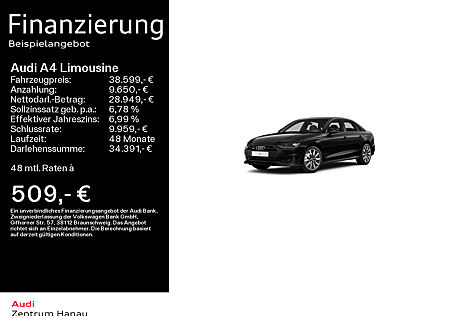 Audi A4 Limousine 40 TFSI quattro advanced KAMERA*NAVI*18ZOLL