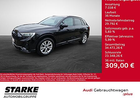 Audi Q3 35 TFSI S tronic S line NaviPlus APS-Plus OptikPaket-schwarz 18-Zoll Kameraa SHZ